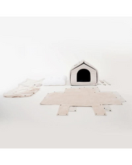 2-In-1 Pet Bed w/ Handles in Black or Beige (FINAL SALE)