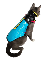 "The Catagonia" Water-Resistant Harness Puffer Jacket for Cats