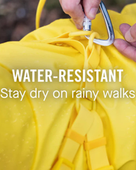 2-In-1 Dog Harness Raincoat in Yellow