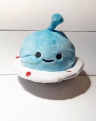 3-In-1 Spaceship + Alien + Squeaky Ball Dog Toy