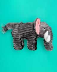 2-in-1 Elephant Plush + Mini Tennis Ball Dog Toy