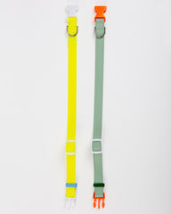 A Walk in the Park Dog Collar in Neon Yellow (Made in the USA)