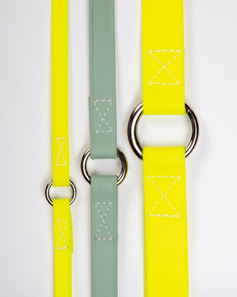 A Walk in the Park Dog Leash in Neon Yellow (Made in the USA)