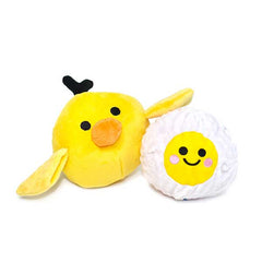 3-in-1 The Chicken + The Egg Squeaky Dog Toy